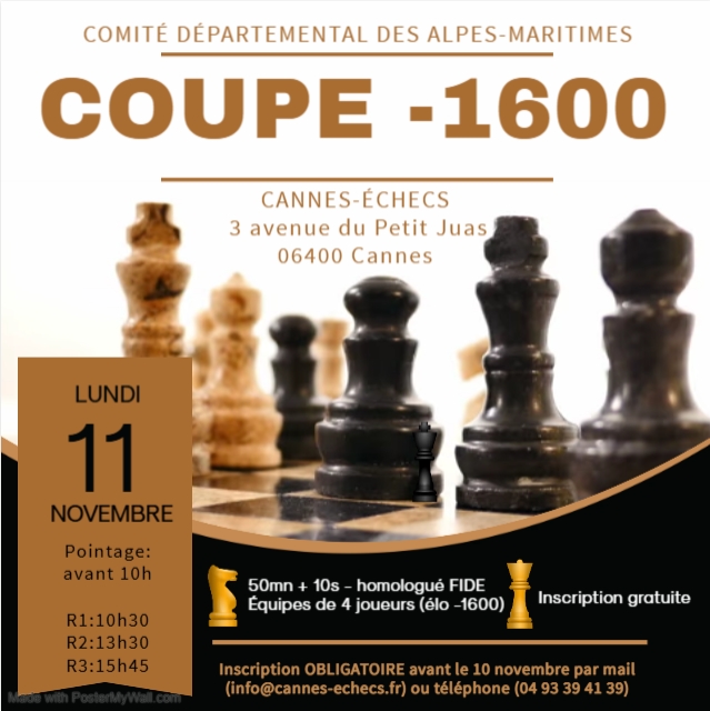 COUPE LOUBATIÈRE & COUPE 1600 - 11 NOVEMBRE AU CLUB !