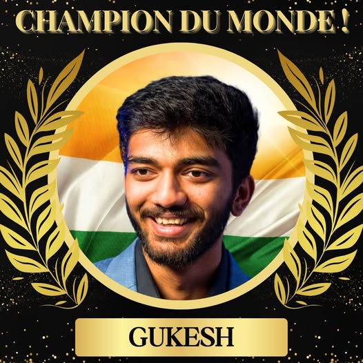 FANTASTIQUE GUKESH !!!!!!! LE PLUS JEUNE CHAMPION DU MONDE DE L'HISTOIRE !!!!!! 😍